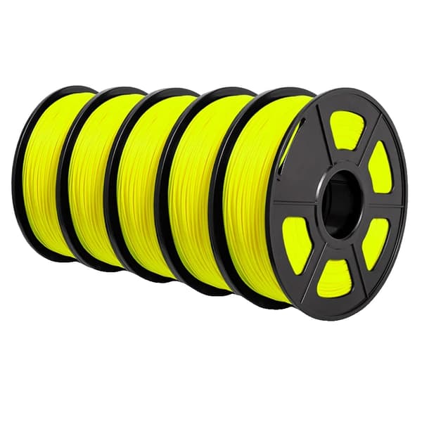 PLA-filament, miljövänligt, precisions tolerans,PLA PLUS GUL 5.5KG