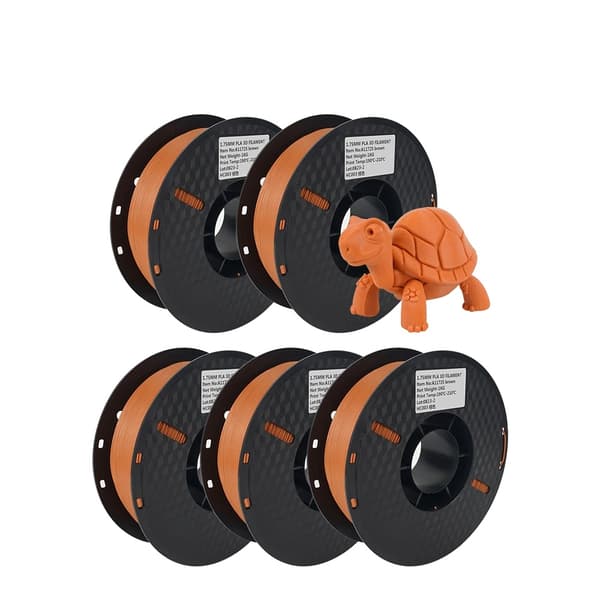 3D-skrivartråd, Blandade färger, PLA-material,5KG Brun