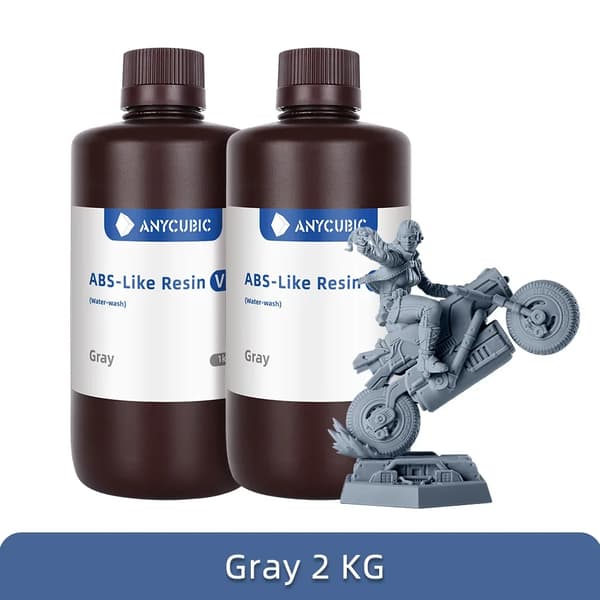 Vattenlöslig ABS-liknande harts, snabbhärdande, hög precision,2 KG Grå