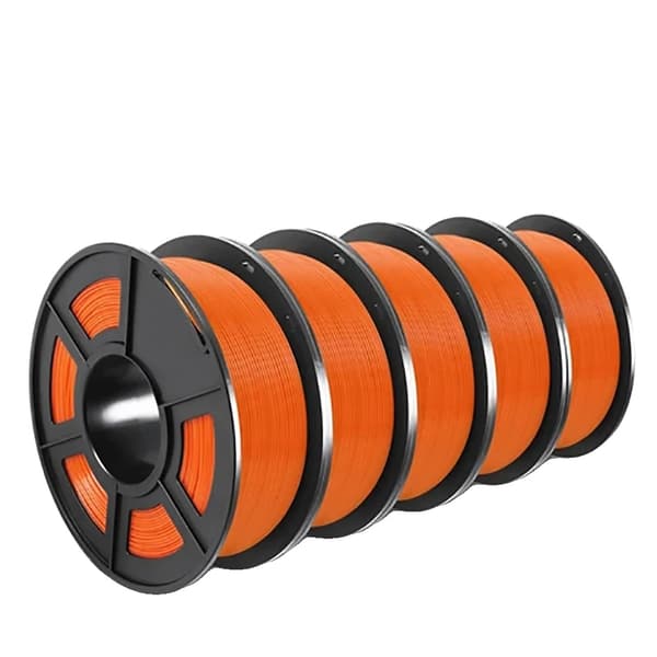 SUNLU PETG 3D Filament, Diameter 1,75 mm, Utskriftstemperatur 230-250℃,PETG Orange 5