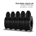 Miniatyrbillede 2 af 2: PLA Matte Filament, 1,75 mm Diameter, Miljøvenligt Materiale,PLA Mat Sort
