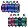 Miniatyrbillede 2 af 2: Tricolor Silk PLA Filament, 1,75 mm Diameter, 5 kg og 10 kg Muligheder,10kg blanding B