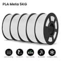 Miniatyrbild 2 av 2: 3D-skrivarfilament, 1,75 mm diameter, miljövänligt material,PLA Meta WT  5.5kg