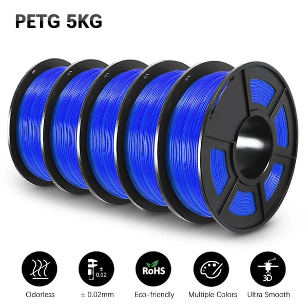3D-printer filament, 1,75 mm diameter, miljøvenligt materiale,PETG BL 5.5kg