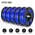 Miniatyrbillede 2 af 2: 3D-printer filament, 1,75 mm diameter, miljøvenligt materiale,PETG BL  5.5kg