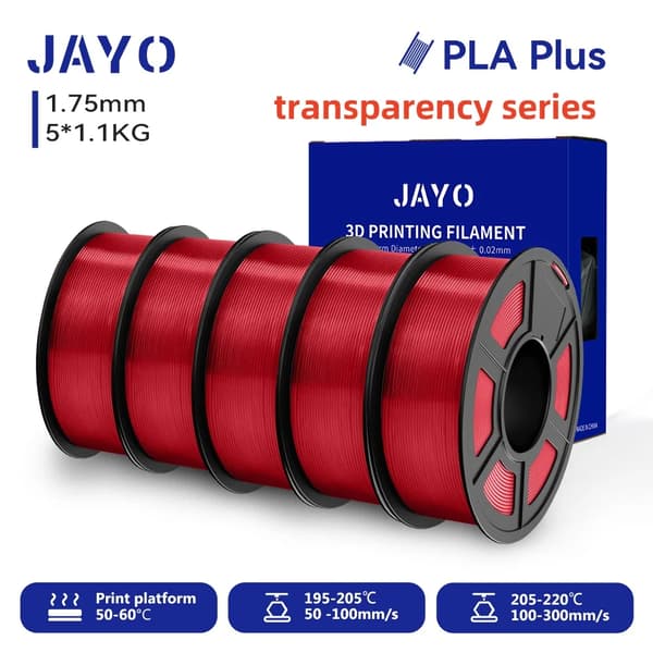 JAYO 3D Filament, 1,75 mm Diameter, 1,1 kg Vikt,PLAp 5TPRD