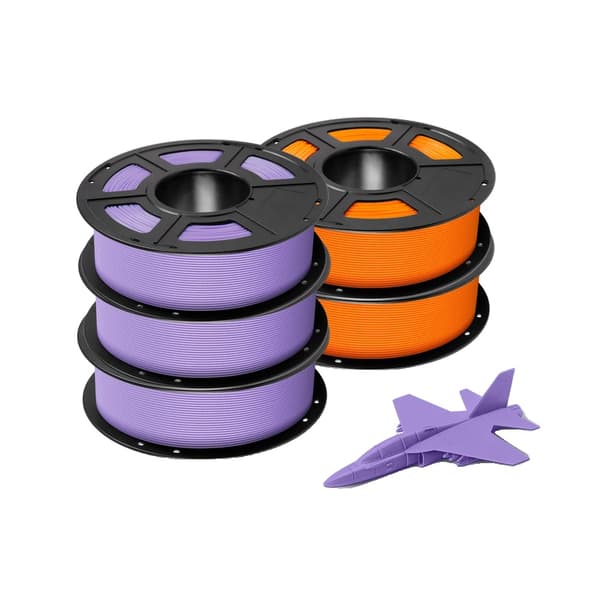 ANYCUBIC PLA Filament, 5KG Økologisk Materiale, Flere Farvekombinationer,5KG Kombination D