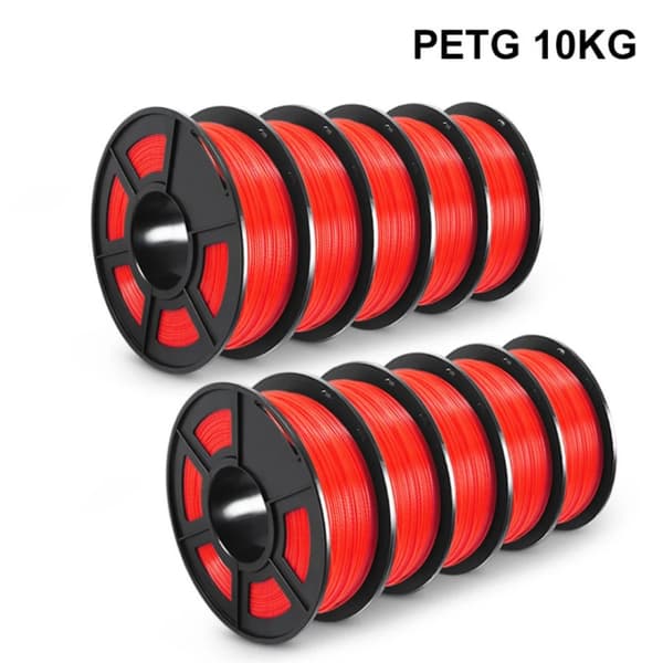 PETG 3D Filament, Diameter 1,75 mm, Miljøvenlig Sammensætning,PETG Rød 11KG