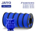 Miniatyrbild 2 av 2: Hög hastighet PETG filament, 1,75 mm diameter, slät matt yta,HSPETG Blå 5rullar