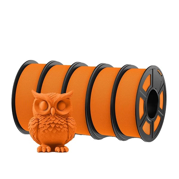 Højhastigheds PETG filament, 1,75 mm diameter, glat mat finish,HSPETG Orange 5ruller