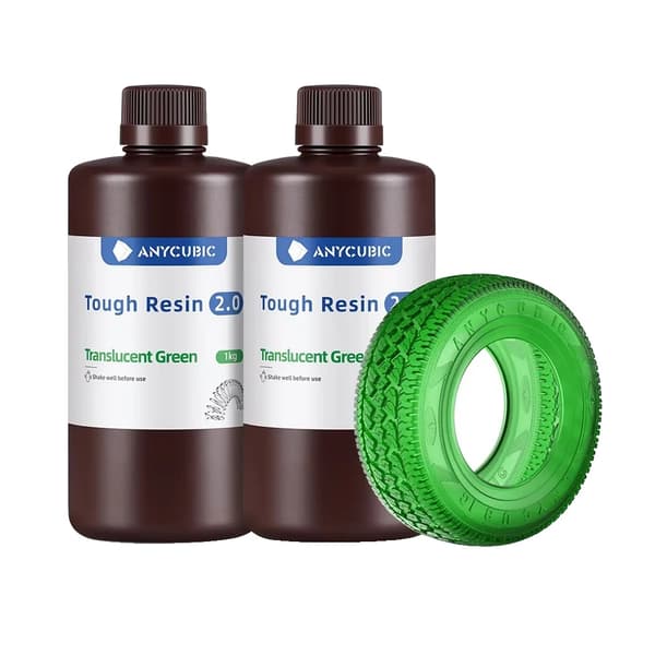 3D Printer Resin, Fleksibelt Materiale, Høj Styrke,2kg Grøn