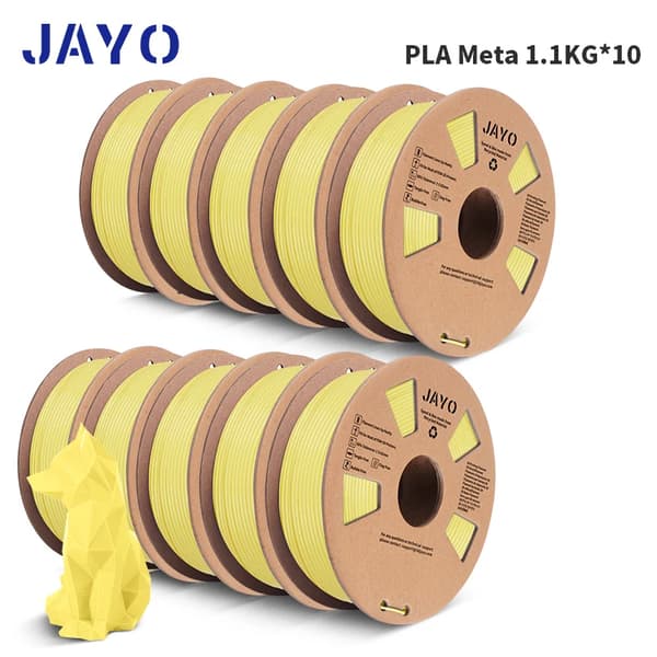 PLA Meta Filament, 1,75 mm diameter, miljövänlig och biologiskt nedbrytbar,PLAMeta-Gul-11KG