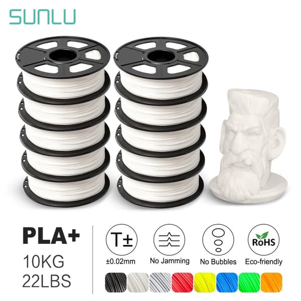 3D-tulostimen filamentti, 10KG kela, ympäristöystävällinen PLA,PLA PLUS VALKOINEN 10KG