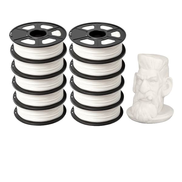 3D-tulostimen filamentti, 10KG kela, ympäristöystävällinen PLA,PLA PLUS VALKOINEN 10KG