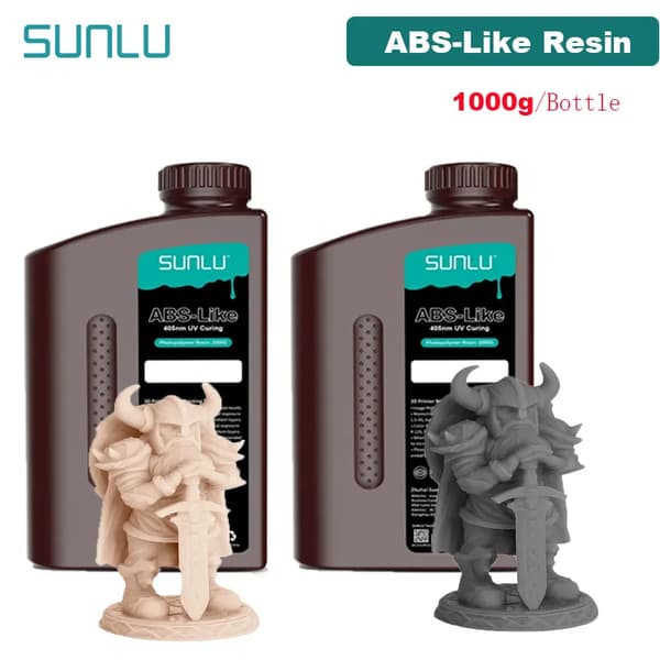 ABS-liknande harts, 1000g, 405nm UV-härdning, låg lukt,1 Mörkgrå 1 Beige