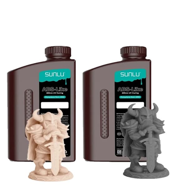 ABS-liknande harts, 1000g, 405nm UV-härdning, låg lukt,1 Mörkgrå 1 Beige