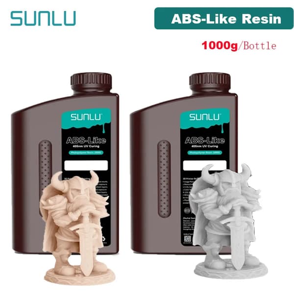 ABS-lignende harpiks, 1000g, 405nm UV-hærdning, lav lugt,1 Solid Grå 1 Beige