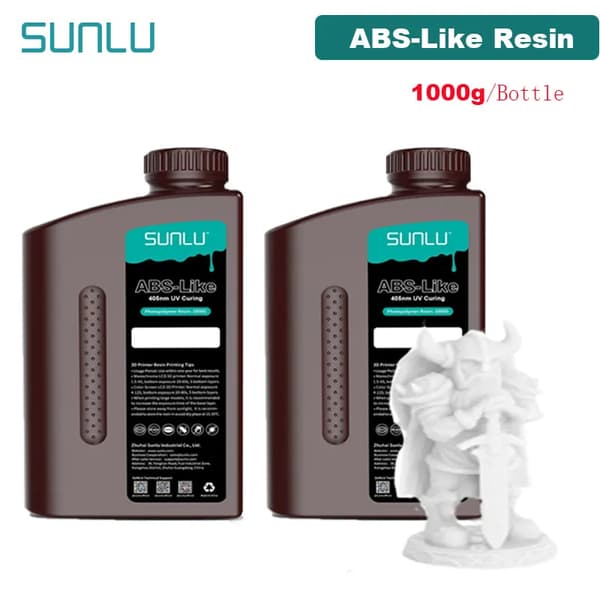 ABS-lignende harpiks, 1000g, 405nm UV-hærdning, lav lugt,2 Hvid