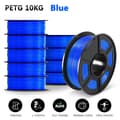 Miniatyrbild 2 av 2: PETG-filament, 10 kg vikt, 1,75 mm diameter,PETG-BLÅ-10kg