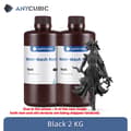 Miniatyrbillede 2 af 2: LCD 3D Printer Resin, Vandopløselig, 405nm Kompatibilitet,Sort 2kg