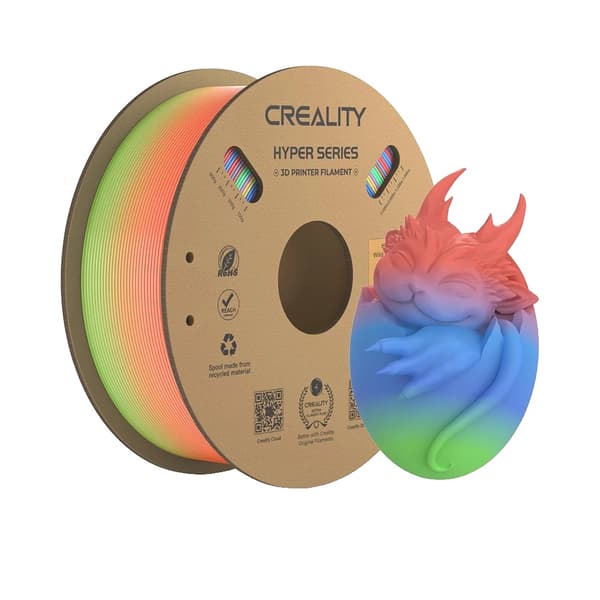 3D-utskriftsfilament, fast form, PLA-material, livliga gradientfärger,Vild Blomma-Kort