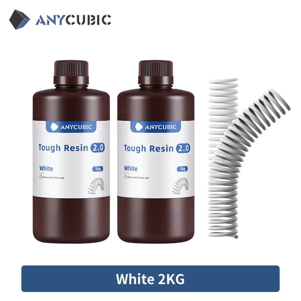UV-harts, hög seghet, hög styvhet,2kg Vit