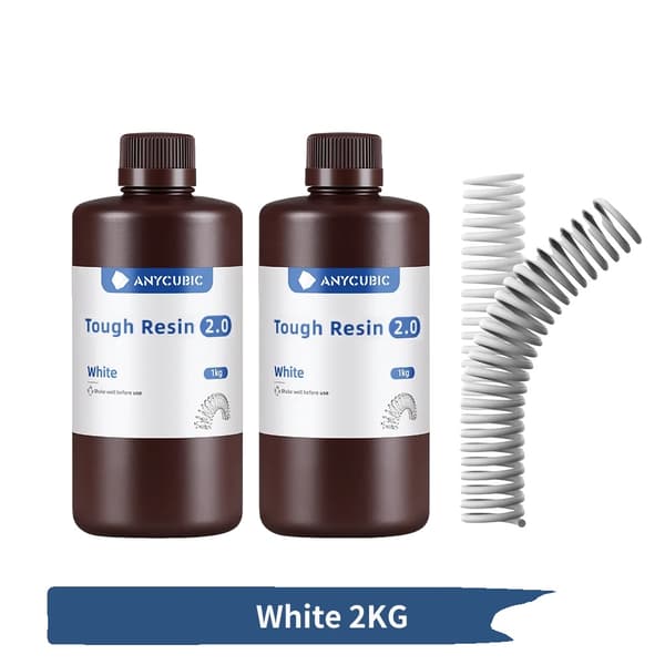 UV-harts, hög seghet, hög styvhet,2kg Vit
