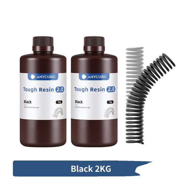 UV-harts, hög seghet, hög styvhet,2kg Svart