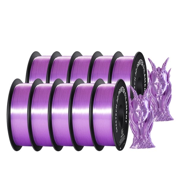 Silk PLA-filament, 1,75 mm diameter, miljövänligt material,PURPUR