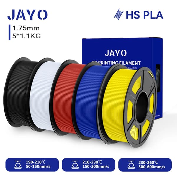 Hög hastighet PLA-filament, 1,75 mm diameter, 320 meter längd,HS-PLA BKWTRDBLYL