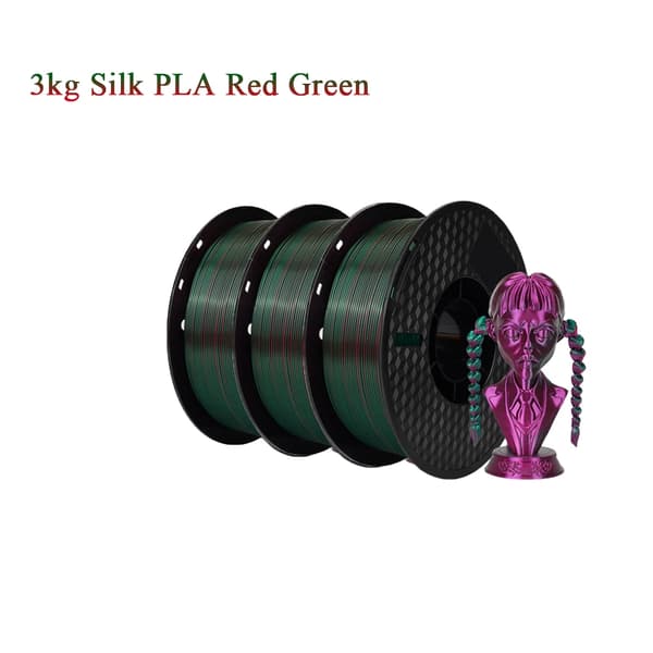 3D-skrivarfilament, PLA-material, 1,75 mm diameter, olika färgblandningar,3kg Dual RG