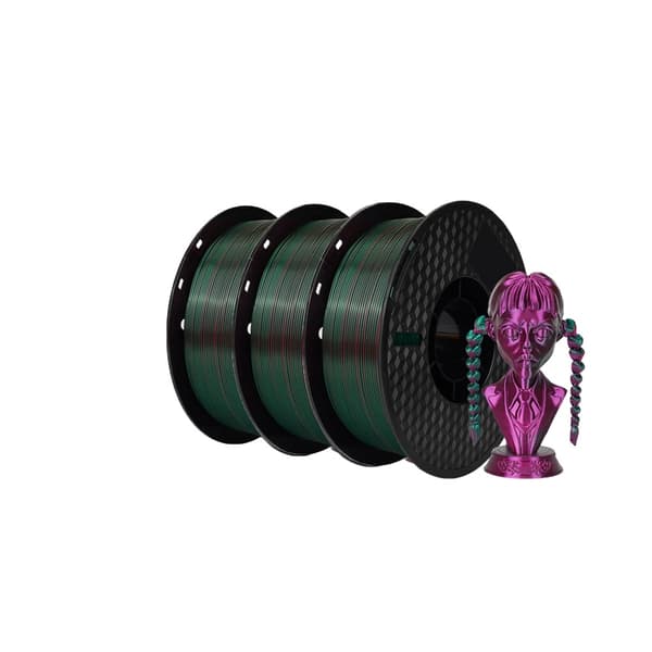 3D-skrivarfilament, PLA-material, 1,75 mm diameter, olika färgblandningar,3kg Dual RG
