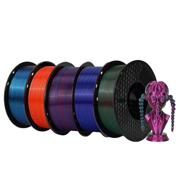 3D-printer filament, PLA-materiale, 1,75 mm diameter, forskellige farvemix,5kg Dual MIX A