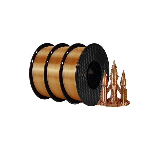 3D-skrivarfilament, PLA-material, 1,75 mm diameter, olika färgblandningar,3kg Trippel GSC