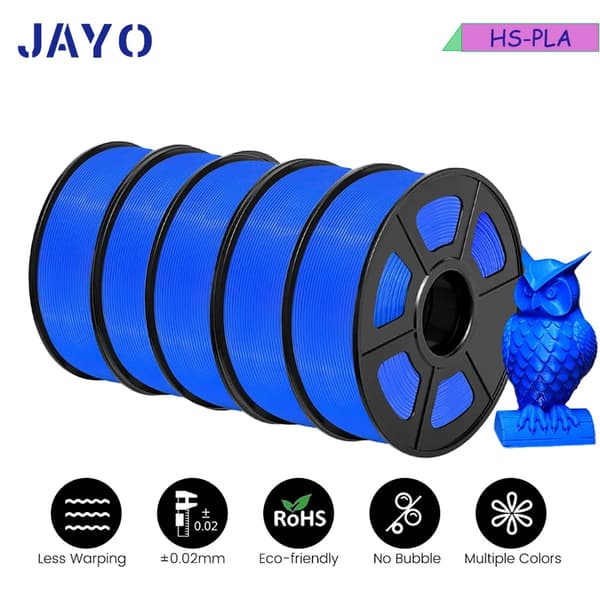 3D Utskriftsfilament, Miljövänligt, Ingen Bubblor,HS-PLA-Blå-5.5KG