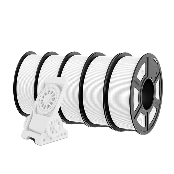 3D Utskriftsfilament, Miljövänligt, Ingen Bubblor,ABS-Vit-5KG