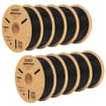 Miniatyrbillede 1 af 2: 3D-printer filament, 1,75 mm diameter, 10 ruller, stærk lagadhæsion,Sort 10kg
