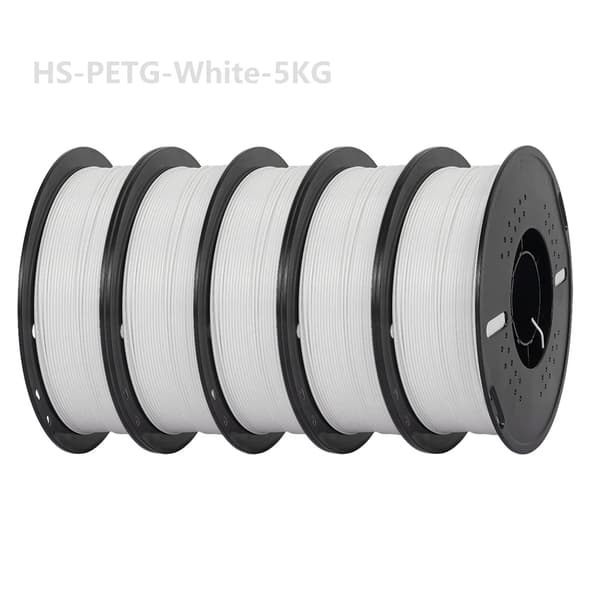 3D-skrivarfilament, hög hastighet PETG, 1,75 mm diameter, 5 kg vikt,5kg Vit