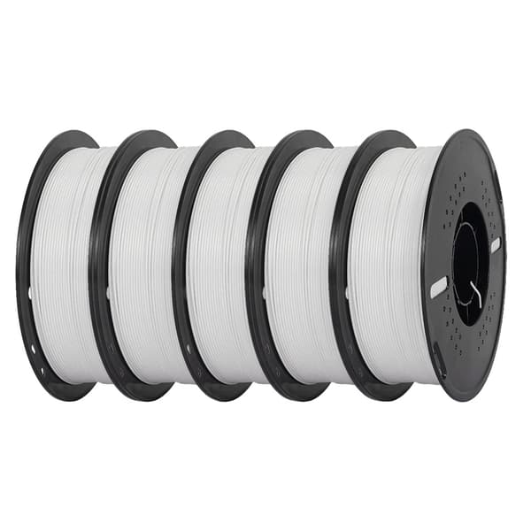 3D-printer filament, højhastigheds PETG, 1,75 mm diameter, 5 kg vægt,5kg Hvid