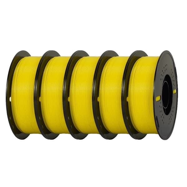 3D-printer filament, højhastigheds PETG, 1,75 mm diameter, 5 kg vægt,5kg Gul