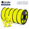 Miniatyrbild 2 av 2: 3D Filament, Diameter 1,75 mm, Utskriftshastighet 50-100 mm/s, Utskriftstemperatur 200°C-215°C,5GUL