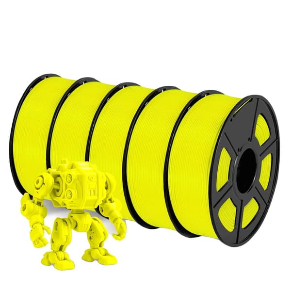 3D Filament, Diameter 1,75 mm, Utskriftshastighet 50-100 mm/s, Utskriftstemperatur 200°C-215°C,5GUL