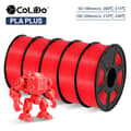 Miniatyrbillede 2 af 2: 3D Filament, Diameter 1,75 mm, Udskrivningshastighed 50-100 mm/s, Udskrivningstemperatur 200°C-215°C,5RØD