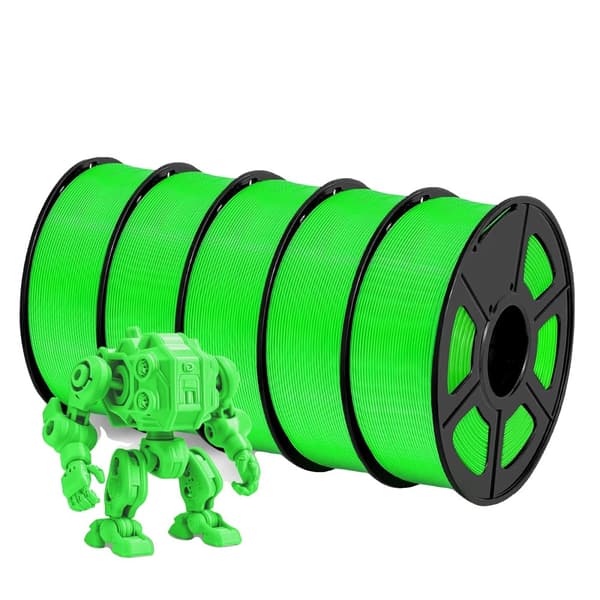 3D Filament, Diameter 1,75 mm, Utskriftshastighet 50-100 mm/s, Utskriftstemperatur 200°C-215°C,5GRÖN