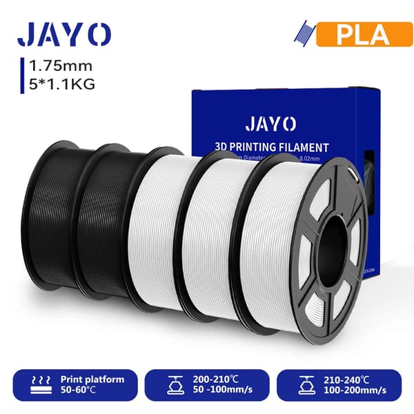 3D PLA-filament, 1,75 mm diameter, 320 meter längd, miljövänligt material,PLA 2BK3WT