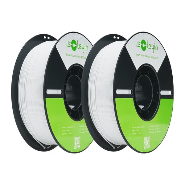 3D-skrivarfilament, 1,75 mm diameter, miljövänligt material, hållbar utskriftskvalitet,2kg Vit