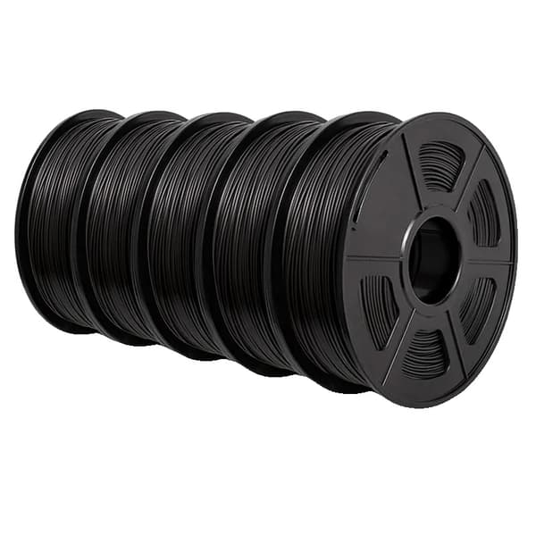 3D Filament, 1,75 mm, Miljøvenlig, 1 KG,ABS Sort