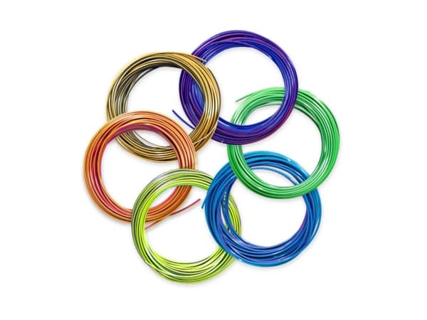 3Doodler FLOW-TRIFILLS 3D printing material Polylactic acid (PLA) Black, Blue, Copper, Gold, Green, Purple, Red 260 g