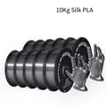 Miniatyrbild 2 av 2: 3D Silke PLA Filament, 1,75 mm Diameter, 200-220°C Utskriftstemperatur,Silver