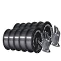 Miniatyrbild 1 av 2: 3D Silke PLA Filament, 1,75 mm Diameter, 200-220°C Utskriftstemperatur,Silver